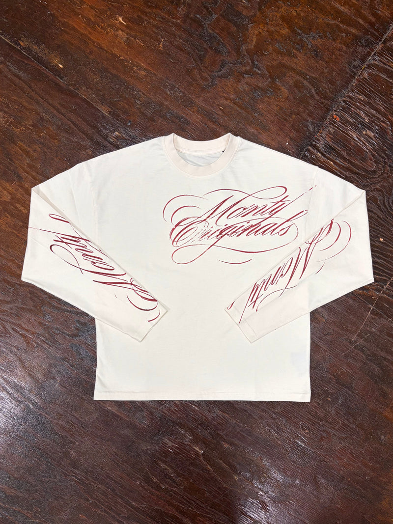Script Longsleeve — Natural