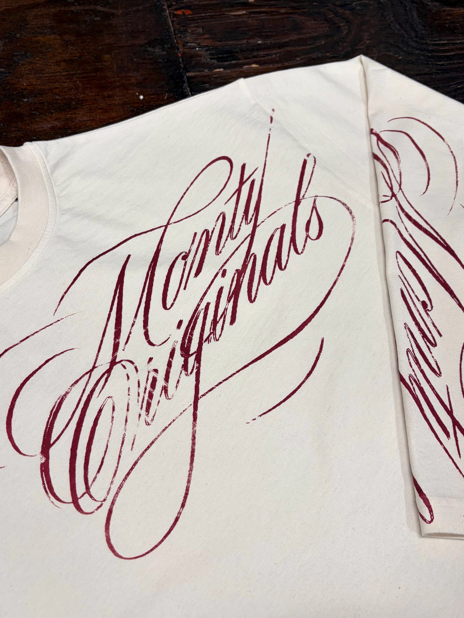 Script Longsleeve — Natural